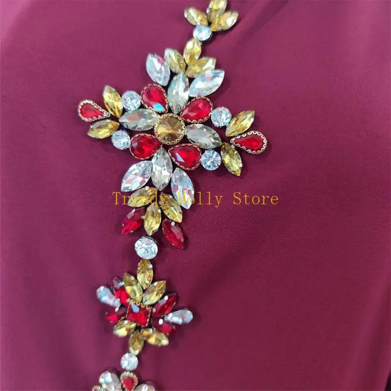 N5KB Long Sleeve Dresses Solid Color High Waisted Muslim Dress Cowl-Neck Pullovers Plug Size Long Robe with Lace for Women