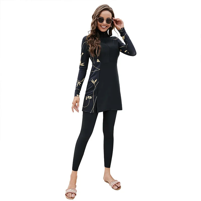 Abaya Burkini Muslim Women Swimwear Full Cover Modest Musulman 2 Piece Set Swimsuit Swimming Suit Modest Swimwear Islamic 2026