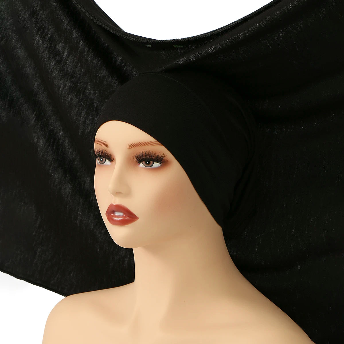 Hijab Inner Cap Set (6-Pack + Hairband)