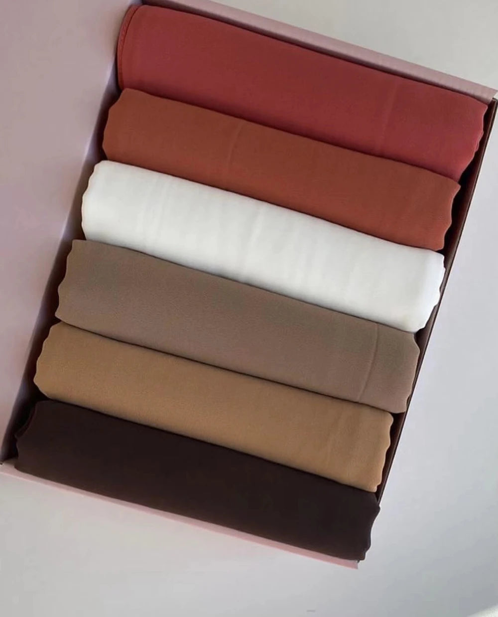 Chiffon Hijab Gift Box (6-Piece)