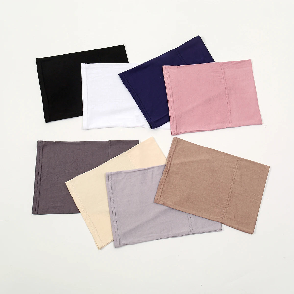 Hijab Inner Cap Set (6-Pack + Hairband)