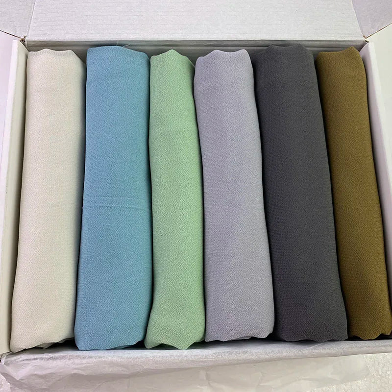 Chiffon Hijab Gift Box (6-Piece)