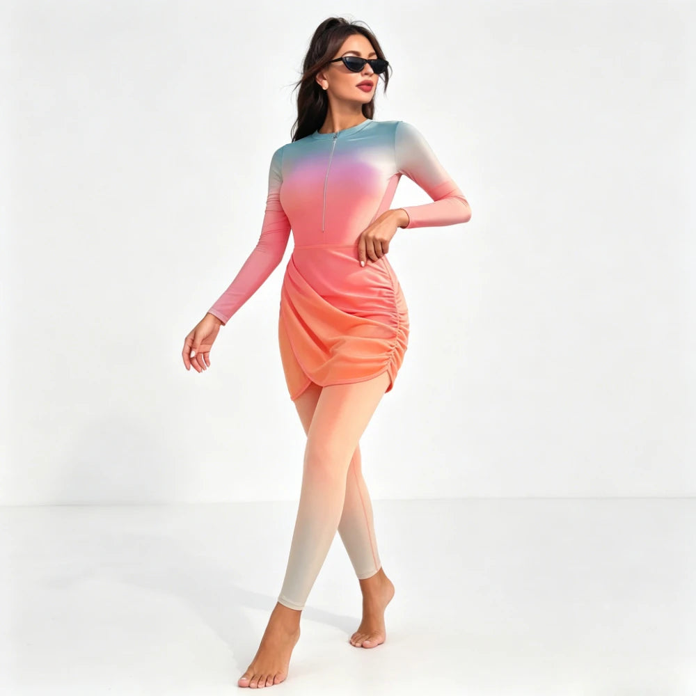 The Maison Modeste Ombré Wrap Burkini Set