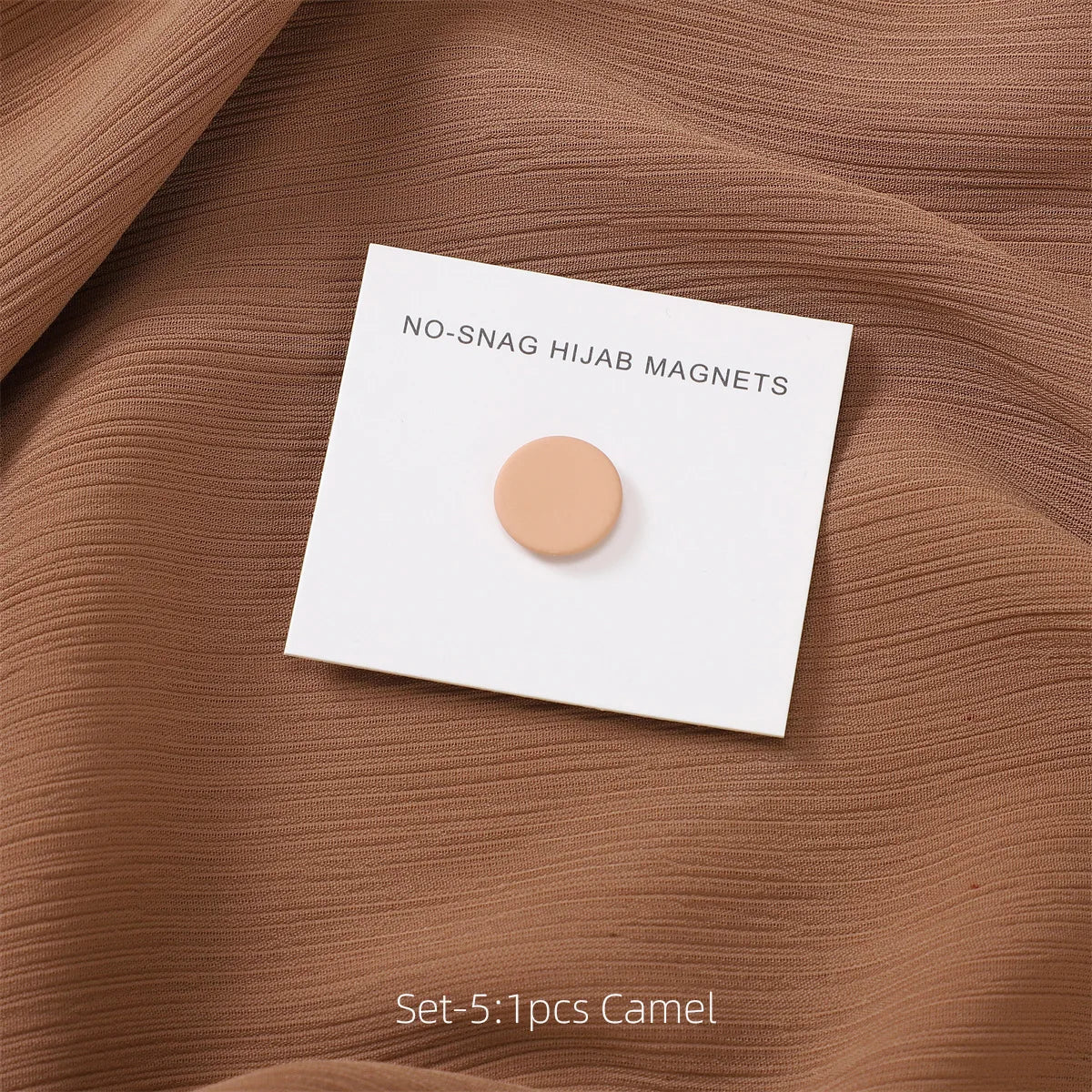 Épingle magnetic hijab pin in Camel