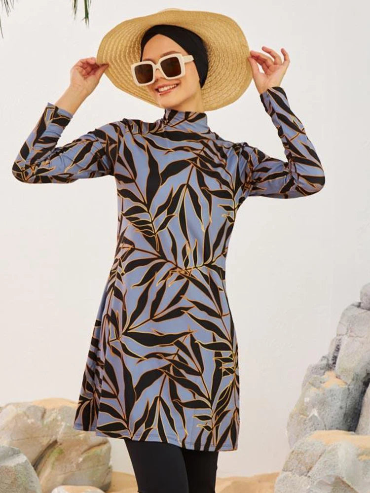 Periwinkle burkini full length