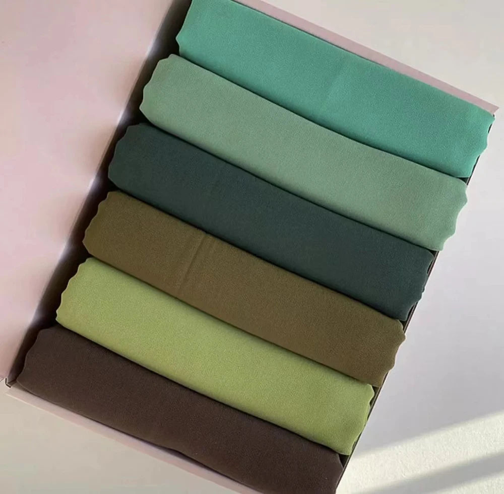 Chiffon Hijab Gift Box (6-Piece)
