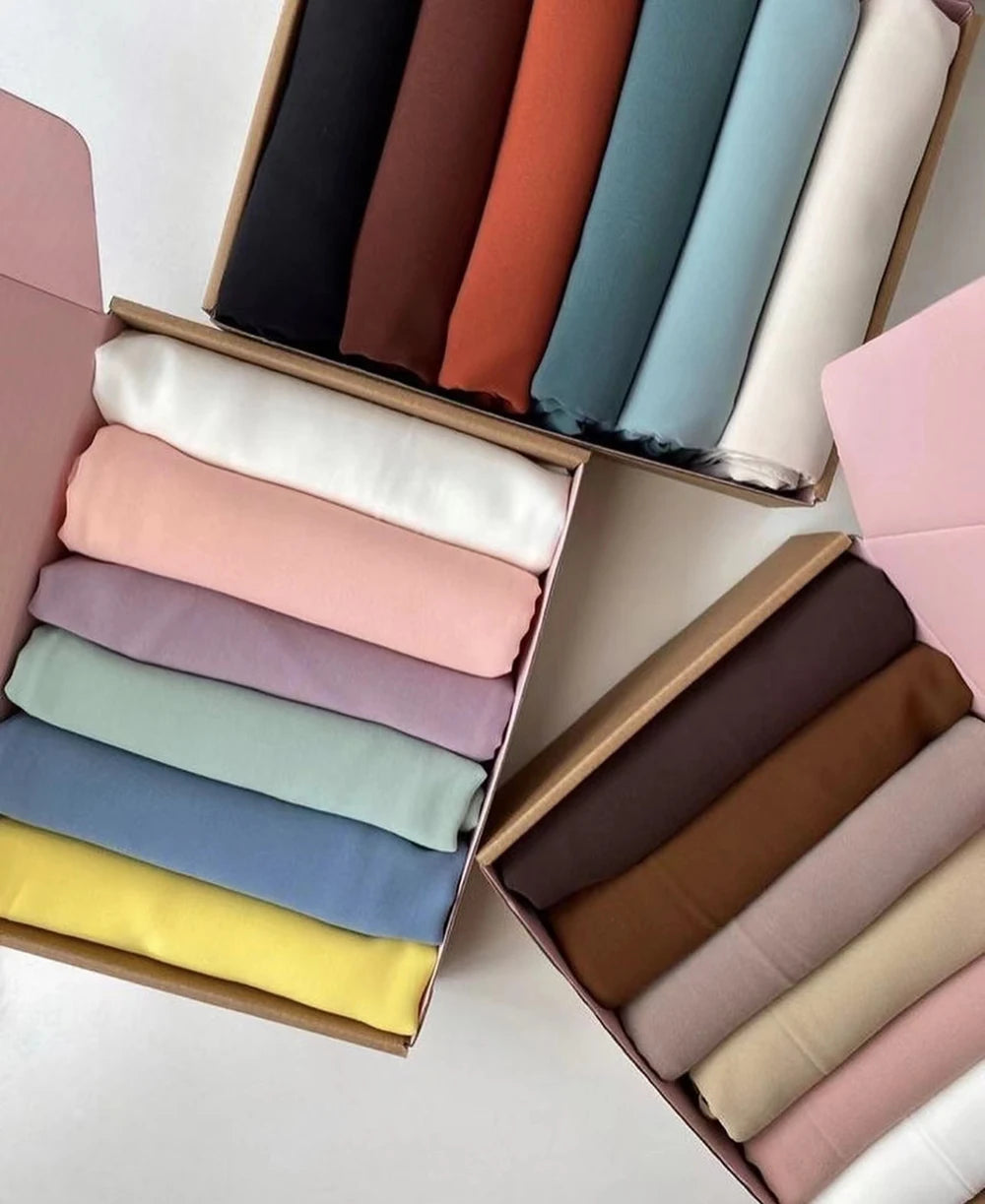 Chiffon Hijab Gift Box (6-Piece)