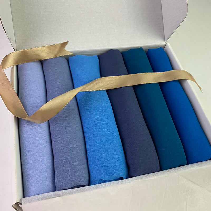 Chiffon Hijab Gift Box (6-Piece)