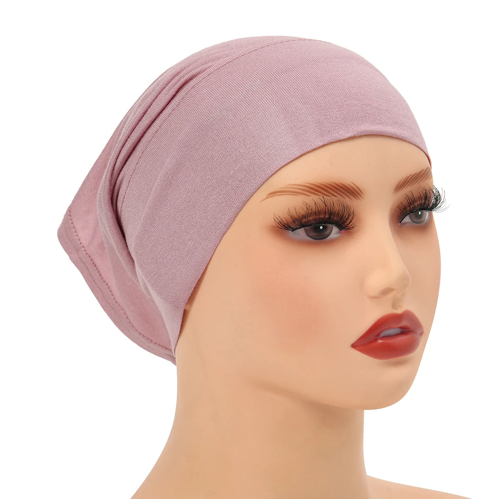 Hijab Inner Cap Set (6-Pack + Hairband)
