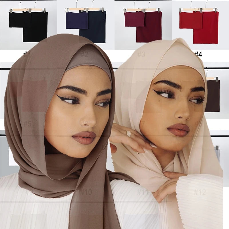 Chiffon Hijab &amp; Matching Undercap Set